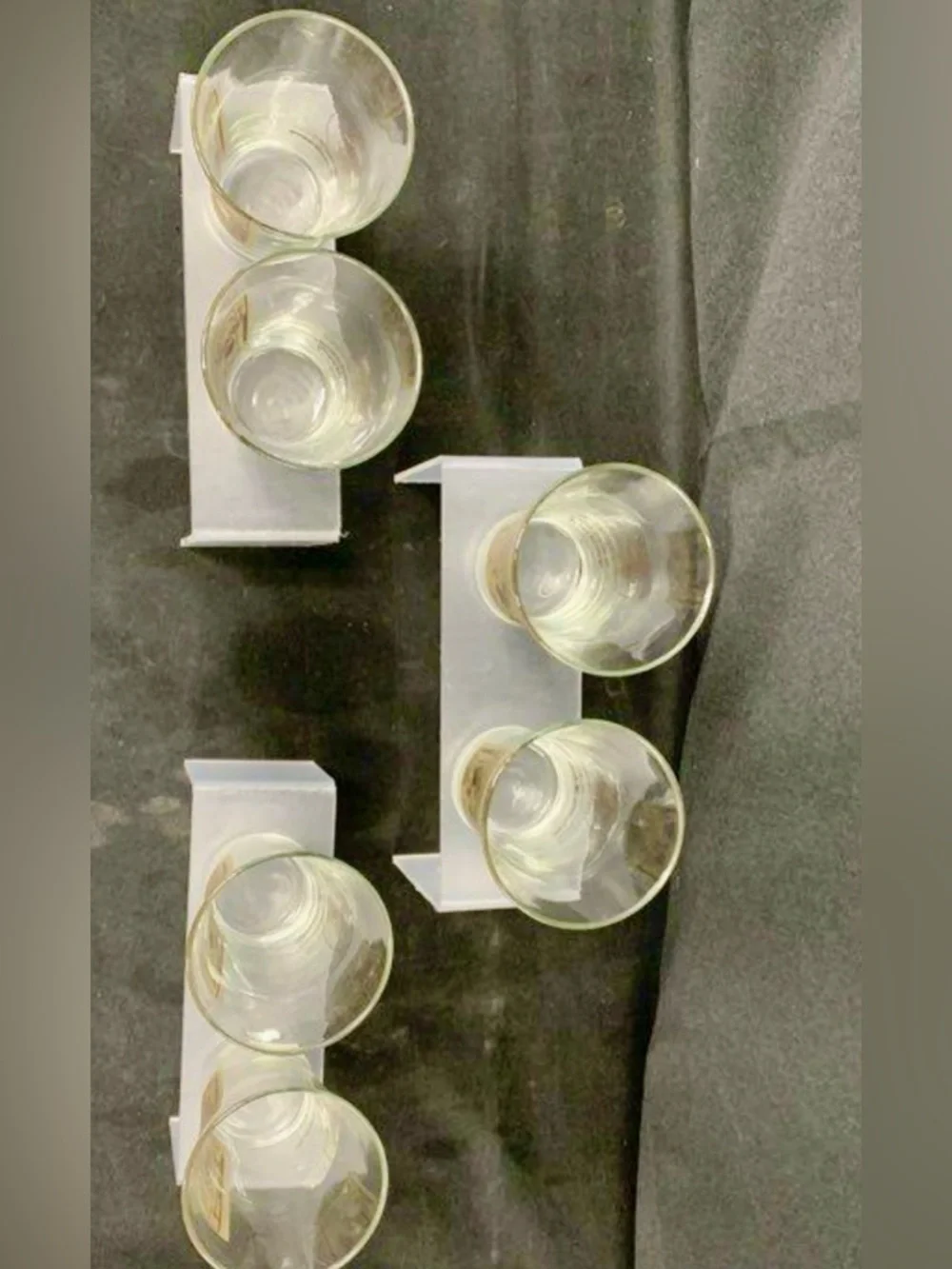 Coca Cola Set Of 6 Vintage Logo Flair Glass Cups Iconic Design Collectible